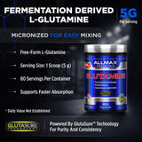 ALLMAX L-Glutamine Powder 480g packaging