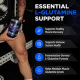 ALLMAX L-Glutamine Powder 480g side view
