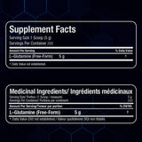 ALLMAX L-Glutamine Powder close-up of powder texture