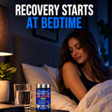 ALLMAX Melatonin 8HR Capsules displayed on a wooden table
