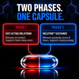 ALLMAX Melatonin 8HR Capsules side view showing capsule details