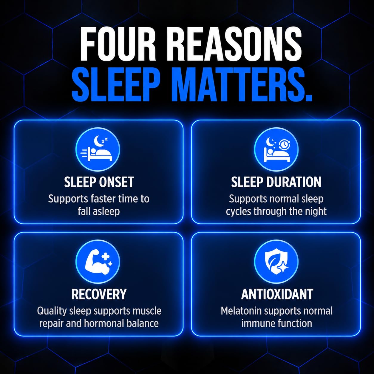 ALLMAX Melatonin 8HR Capsules top view of the bottle