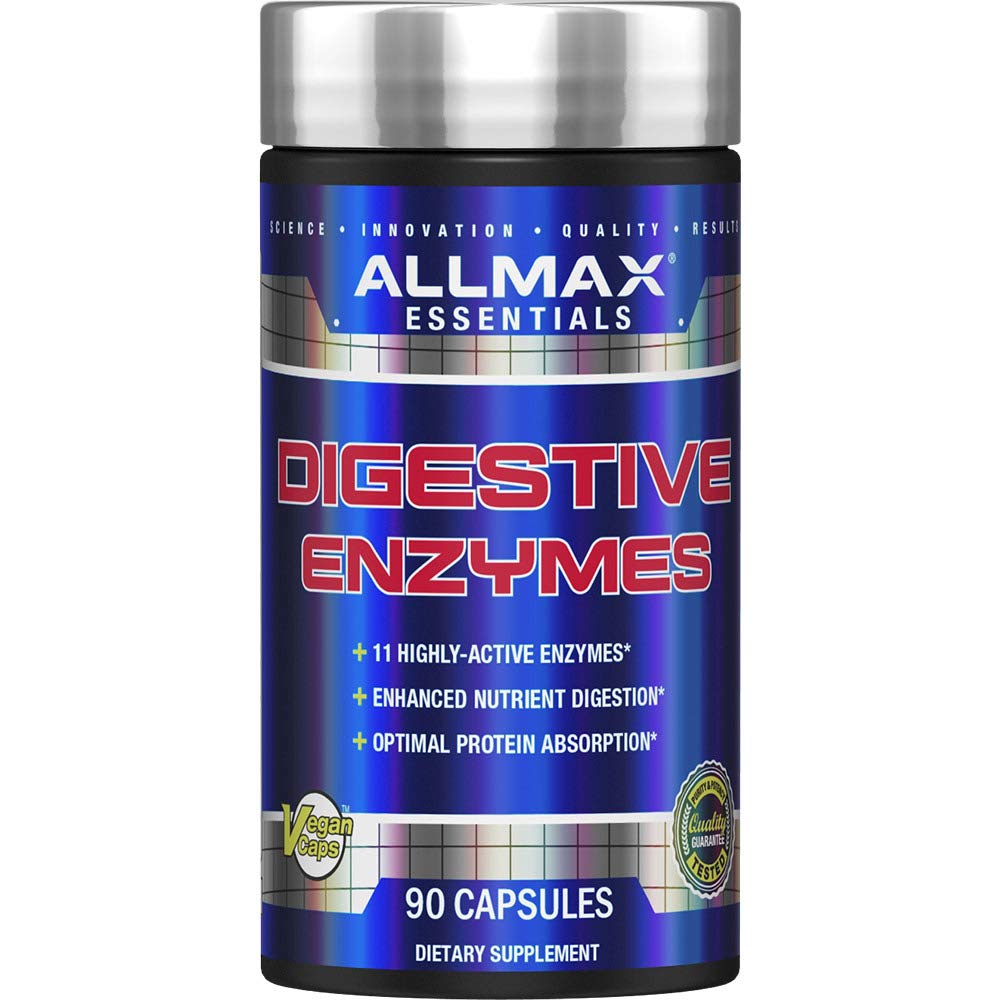 ALLMAX Multi-Enzymes daily Support Capsules front view