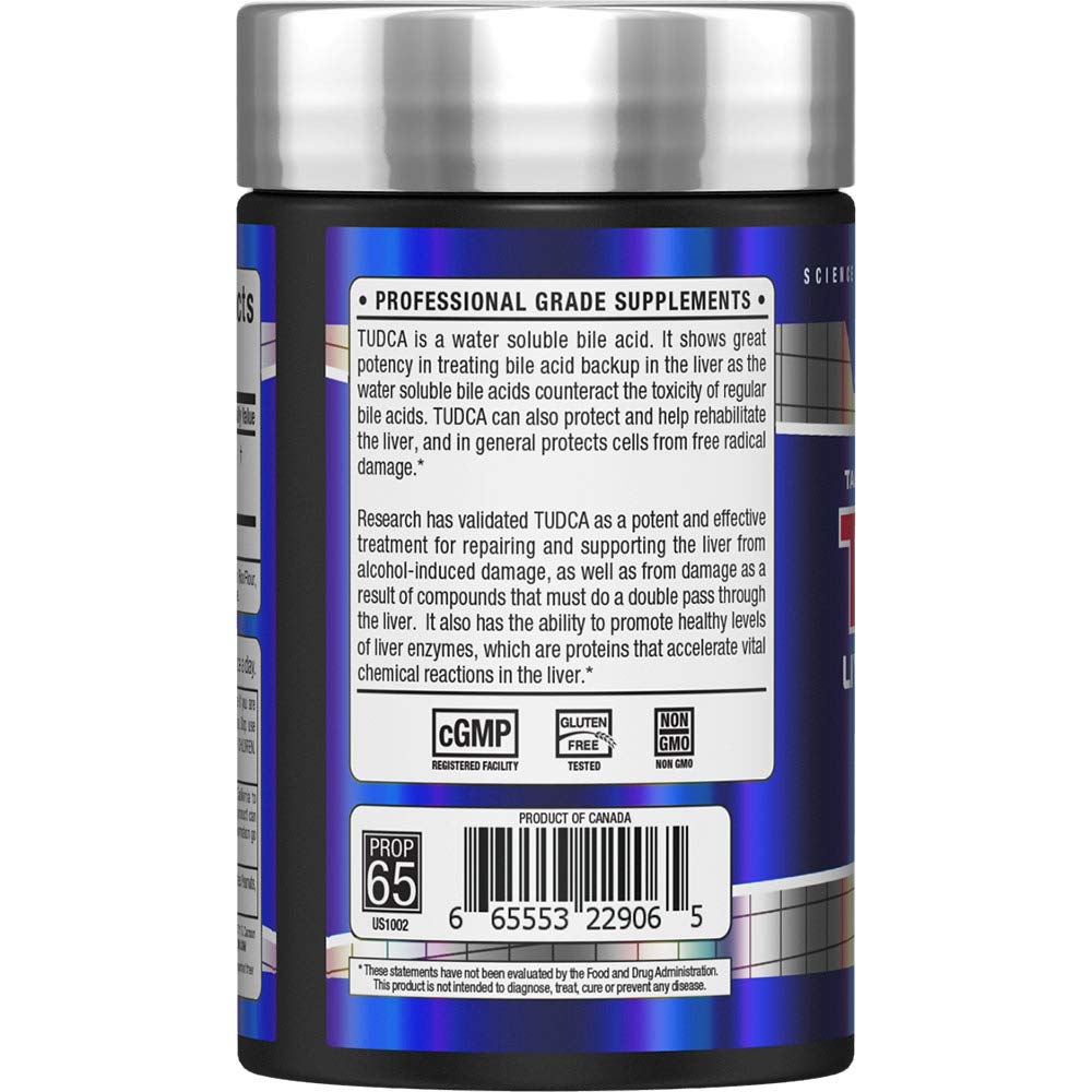 ALLMAX TUDCA Liver Extract 60 Capsules side view