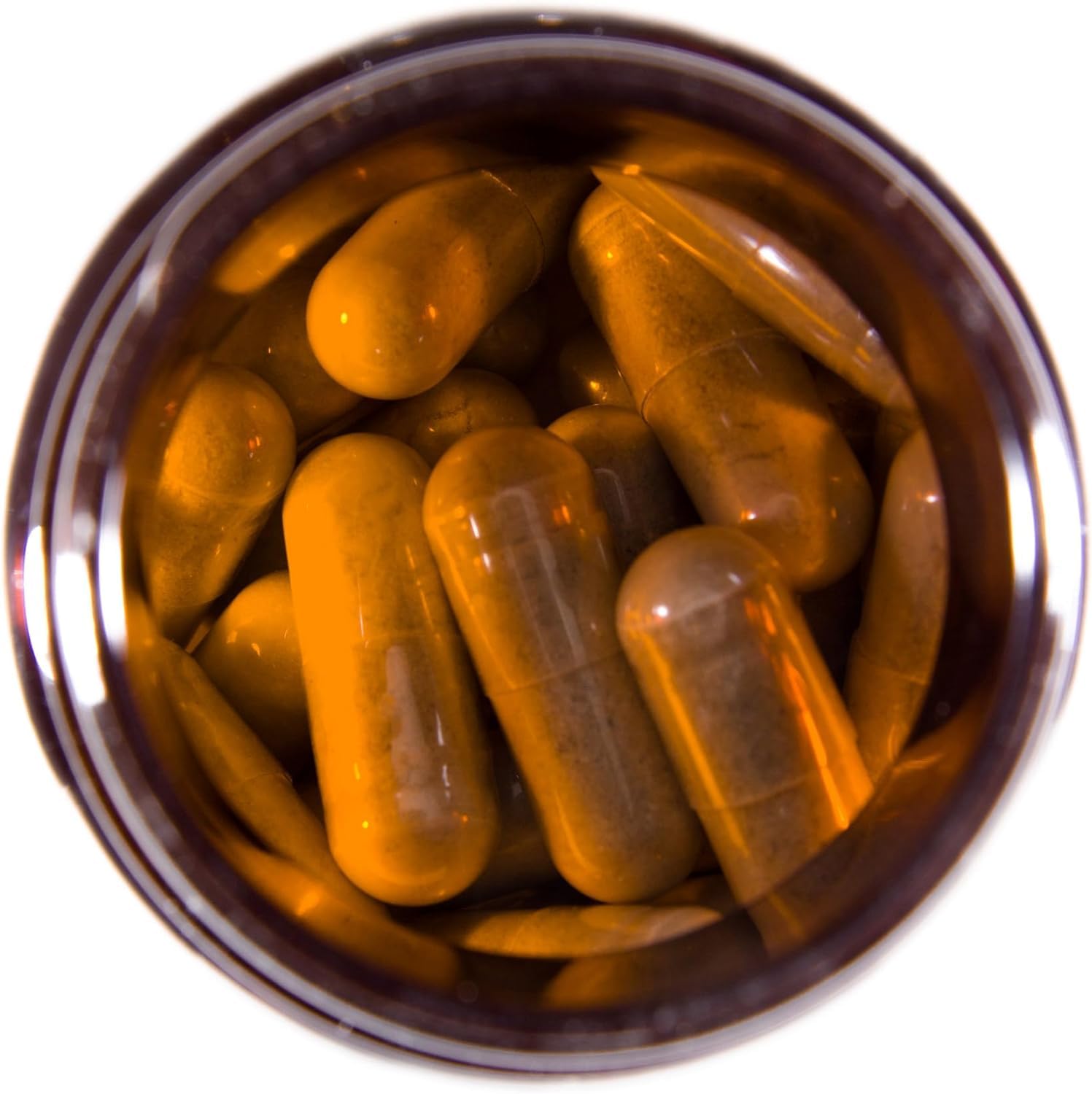 Allogard capsules displayed on a marble countertop