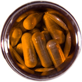 Allogard capsules displayed on a marble countertop