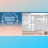 Allotro Labs Bariatric Multivitamin for Women ingredients list