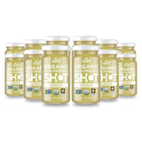 ALLWELLO Organic Ginger Wellness Shot front view in glass bottle