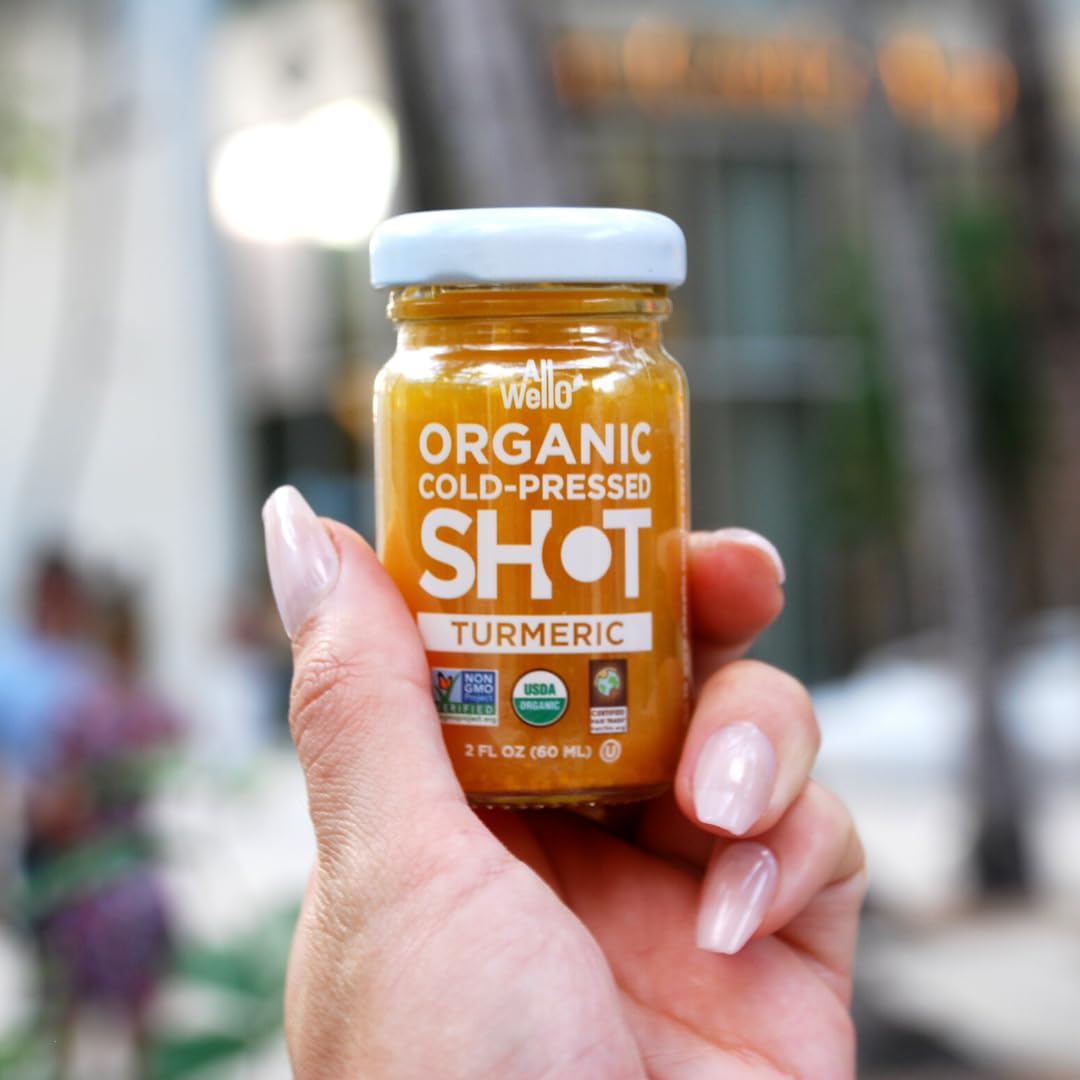 ALLWELLO Turmeric Wellness Shot ingredients display