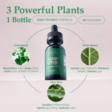 Alma Verde Liquid Chlorophyll Drops packaging side view