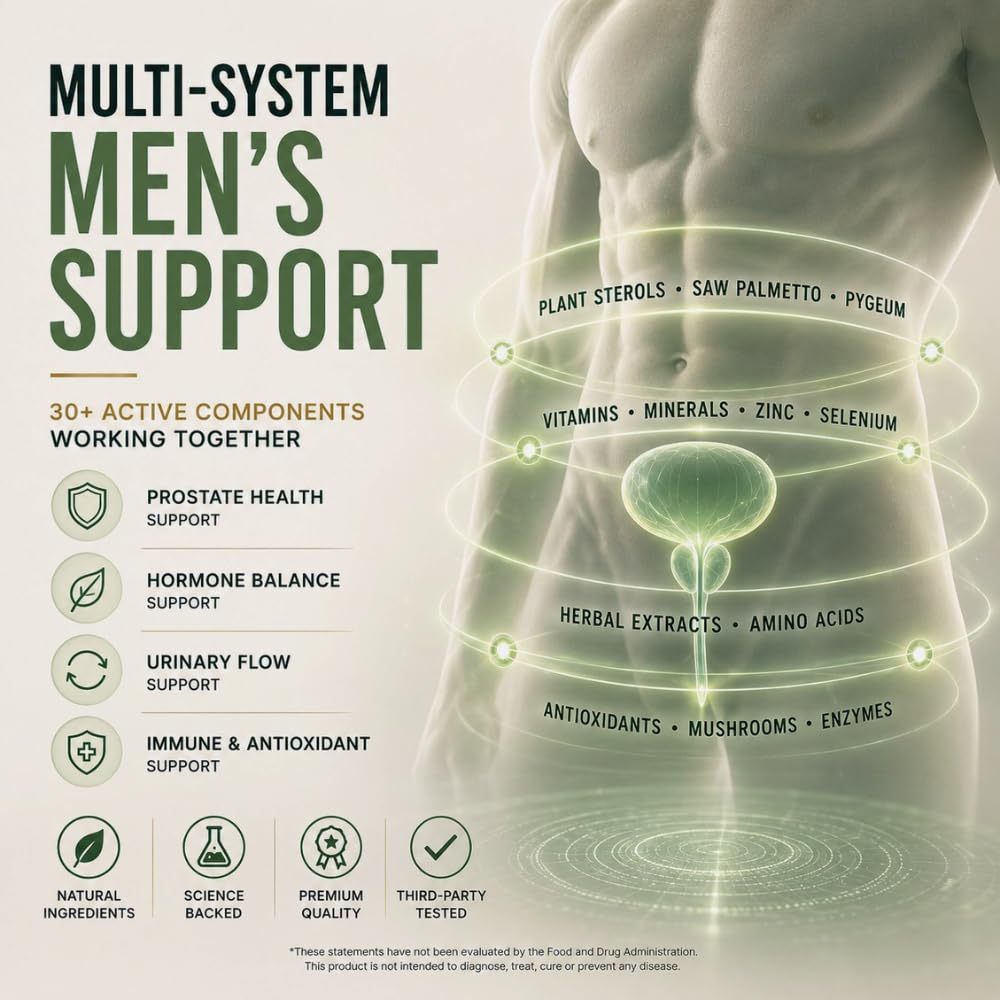 ALNIMA Saw Palmetto Prostate Support 300mg Capsules with herbs
