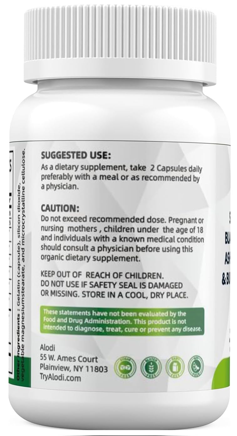 ALODI Sea Moss Blend 3000mg supplement side view