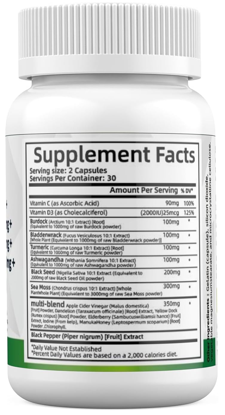 ALODI Sea Moss Blend 3000mg supplement with packaging