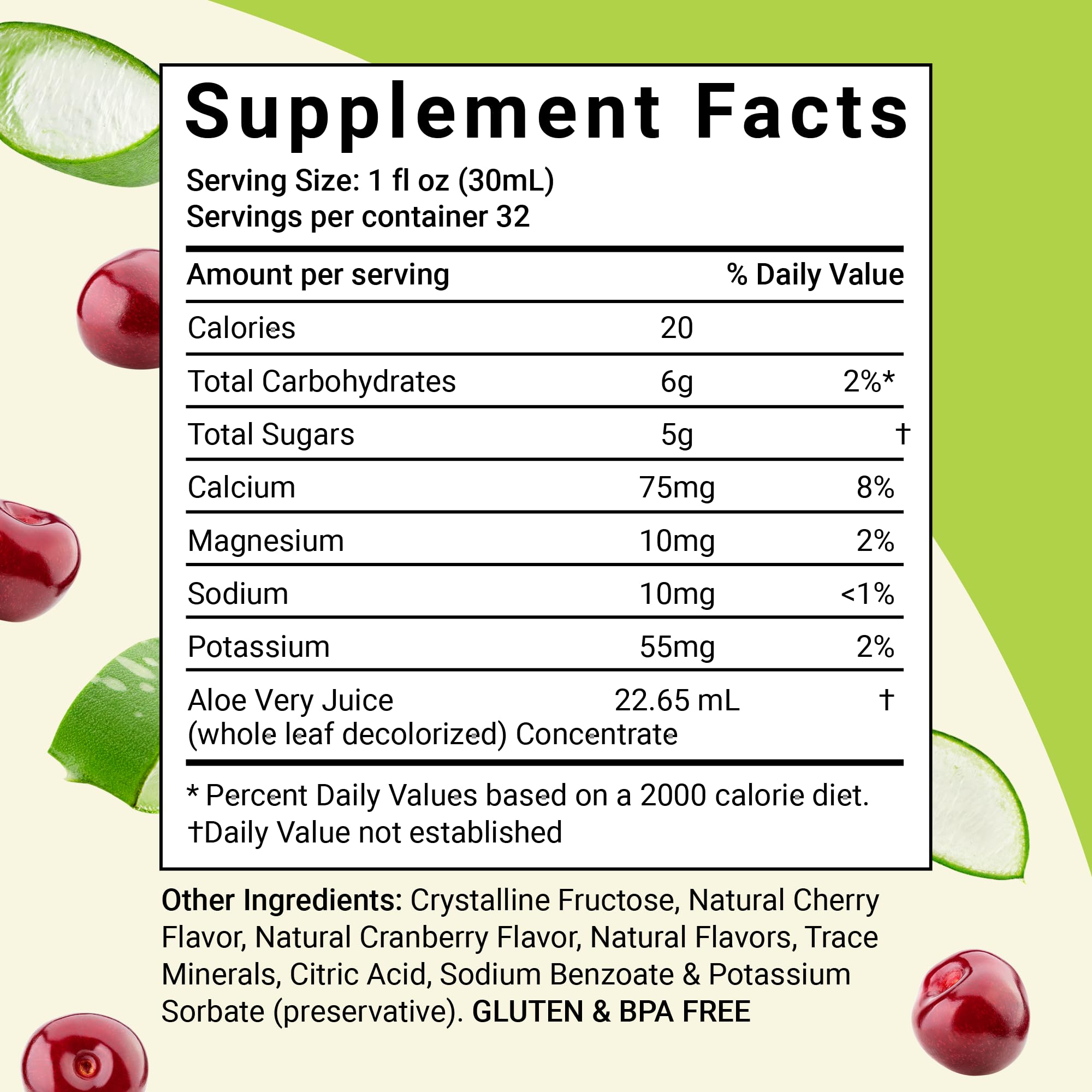 Aloe Life Whole Leaf Aloe Vera Juice Concentrate 907g back view