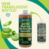 Aloe Life Whole Leaf Aloe Vera Juice Concentrate close-up of label