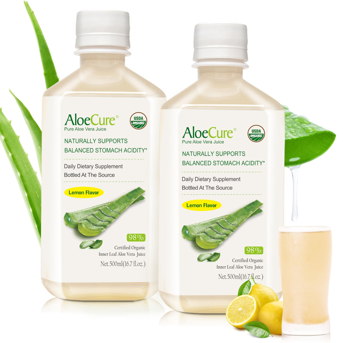 AloeCure Aloe Vera Juice 1202g front view