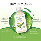 AloeCure Aloe Vera Juice serving suggestion in a glass