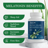 AloeCure Collagen Capsules with Melatonin side view