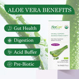 AloeCure Organic Aloe Vera Juice bottle side view
