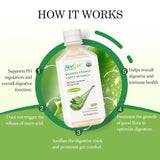 AloeCure Organic Aloe Vera Juice in a glass