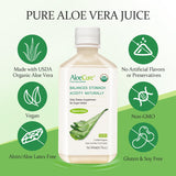 AloeCure Organic Aloe Vera Juice side view