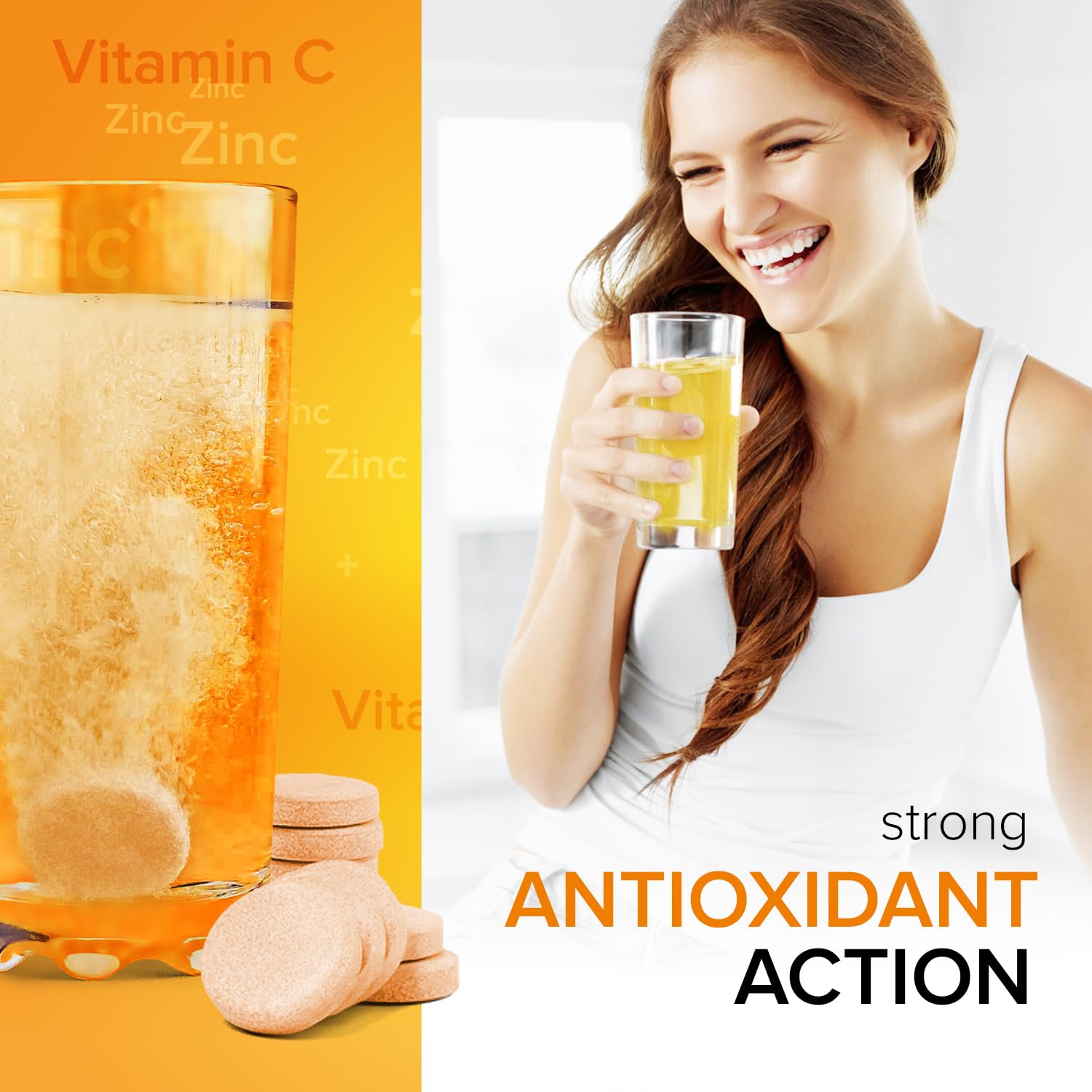 AlpenWell Vitamin C 1000mg orange flavour tablet
