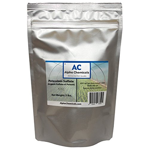 Alpha Chemicals Sulfate of Potash 2313g front view in resealable packaging
