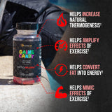 ALPHA LION Gains Candy MitoBurn Fat Burner Capsules side view
