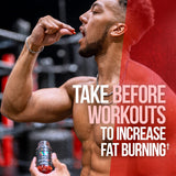 ALPHA LION Gains Candy MitoBurn Fat Burner Capsules with workout gear