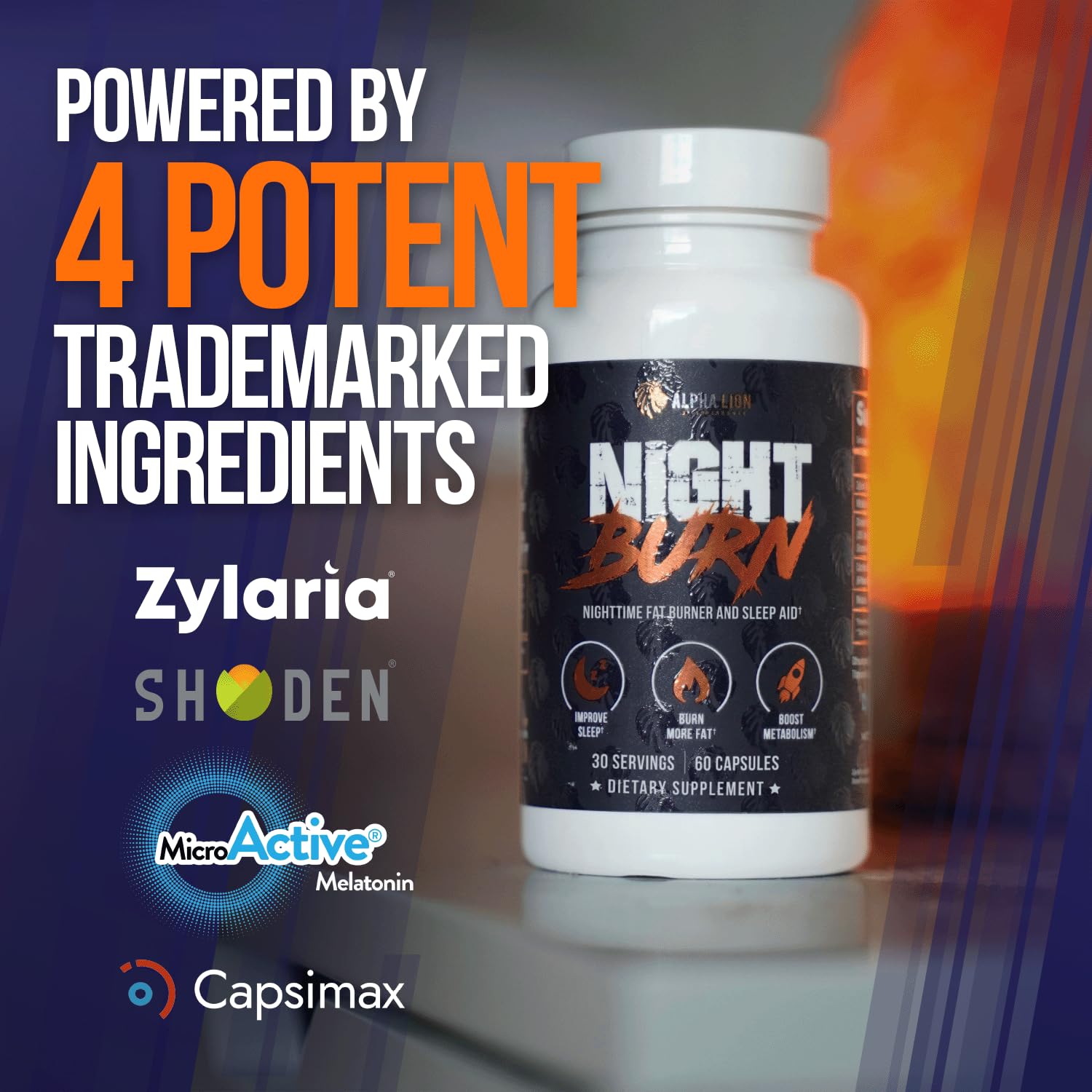 ALPHA LION Night Burn supplement ingredients list