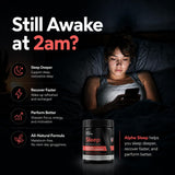 Alpha Nutrients Sleep Powder packaging with ingredients listed