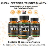 ALPHA RISE Creatine Pills in a gym bag setting