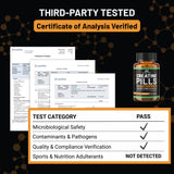 ALPHA RISE Creatine Pills on a workout bench