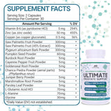 ALPHA RISE Saw Palmetto Supplement bottle with a measuring spoon