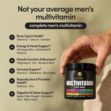 Alpha Tribe Men's Daily Multivitamin close-up of capsules