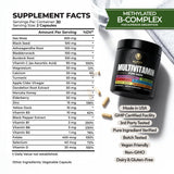 Alpha Tribe Men's Daily Multivitamin side view showing ingredient list