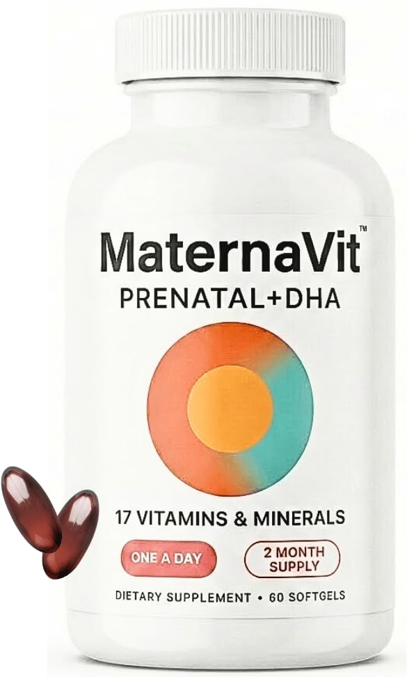 AlphaHealth+ Complete Prenatal Vitamins 60 Softgels front view