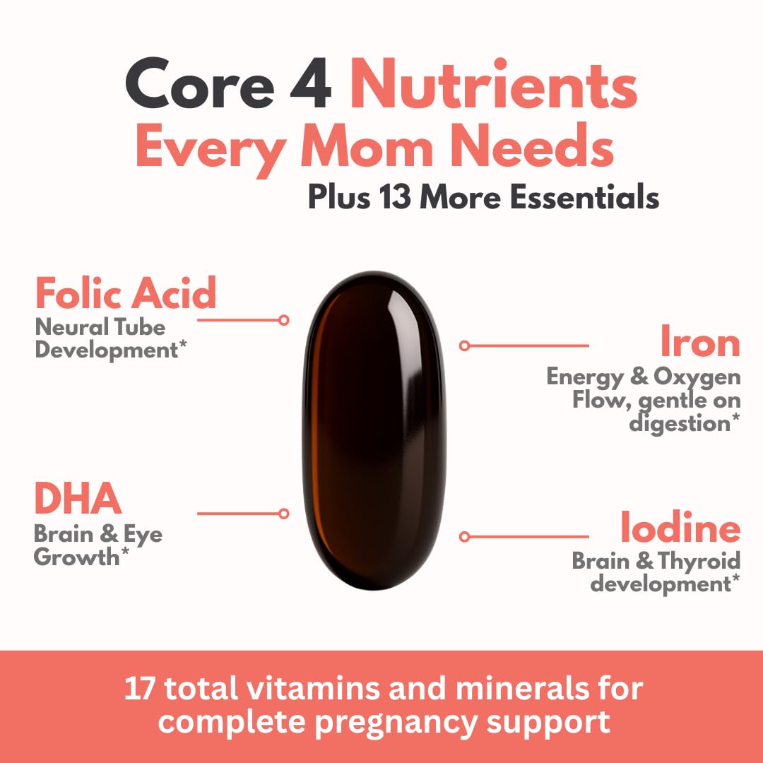 AlphaHealth+ Complete Prenatal Vitamins softgel close-up