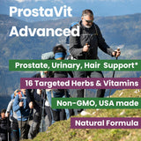 AlphaHealth+ Saw Palmetto capsules with a measuring spoon