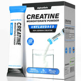 AlphaHerb Creapure Creatine Monohydrate stick packs front view