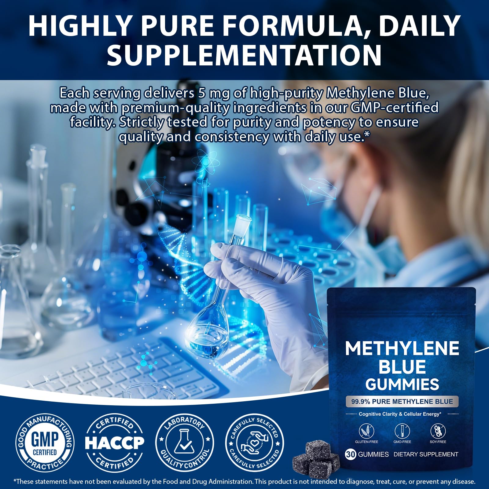 Alstaky Methylene Blue Gummies with other supplements