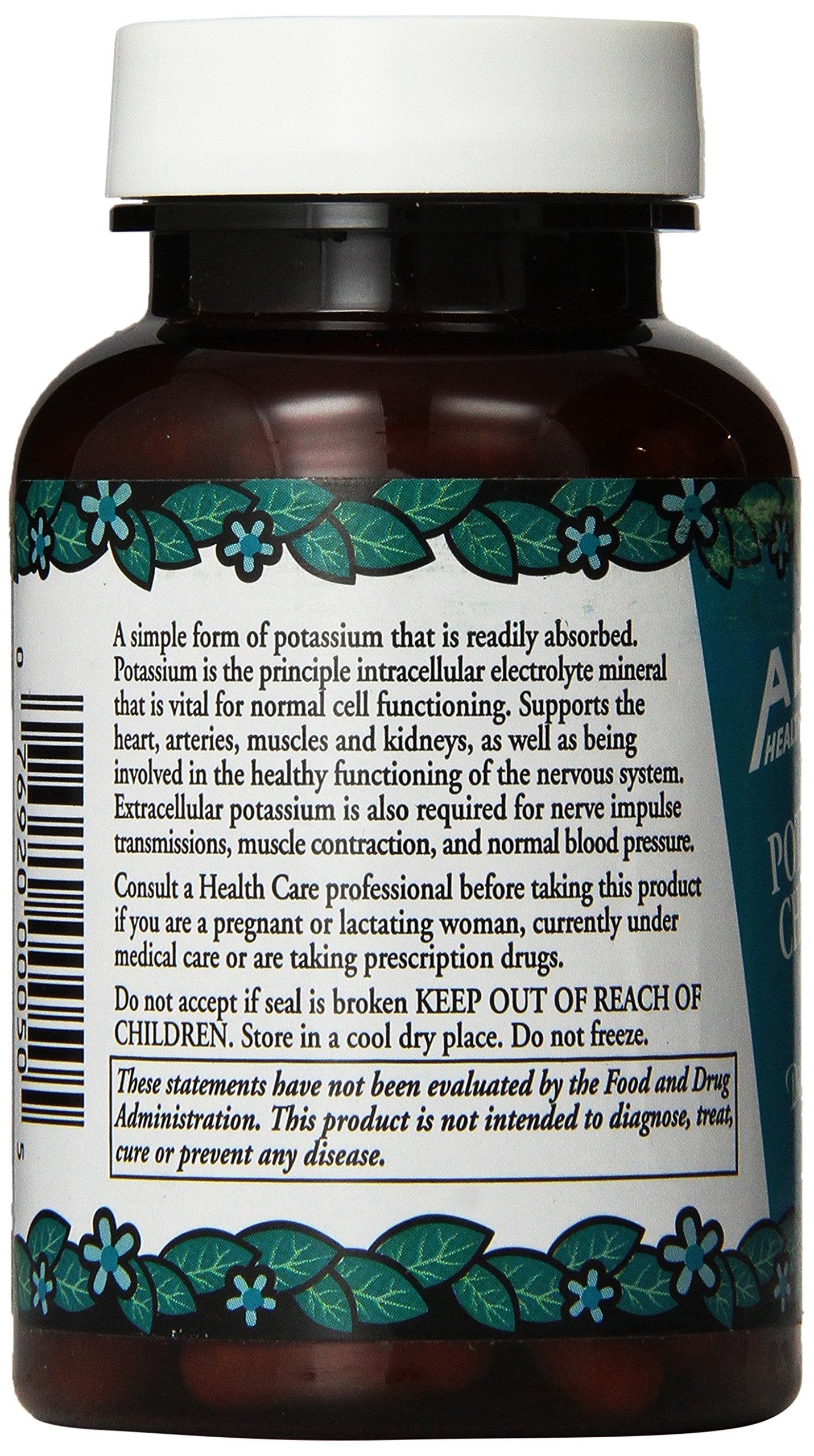 Alta Health Potassium Chloride Supplement 100g side view