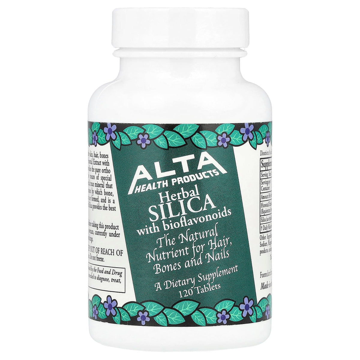 Alta Health Sil-X-Silica 120 tablets front view