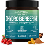 Altavida Berberine Supplement with Ceylon Cinnamon 30 capsules front view