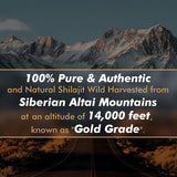 ALTAY MUMMIYO Shilajit Resin on a wooden surface