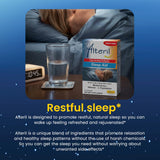 Alteril Natural Sleep Aid ingredients list on packaging