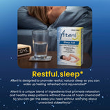 Alteril Sleep Aid Tablets showing the back of the packaging