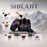 Altizo Pure Himalayan Shilajit Resin in warm water