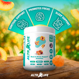 ALTRALIFE Magnesium Gummies back view with nutritional information