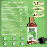 Altuvyx Soursop Liquid Drops back view with nutritional information